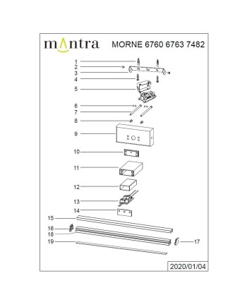 MORNE * APLIQUE IP44 NEGRO 12W